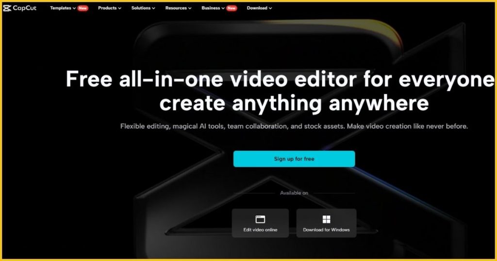 Best AI Tools That Will Make You Rich - CapCut: AI-Powered Video Editing