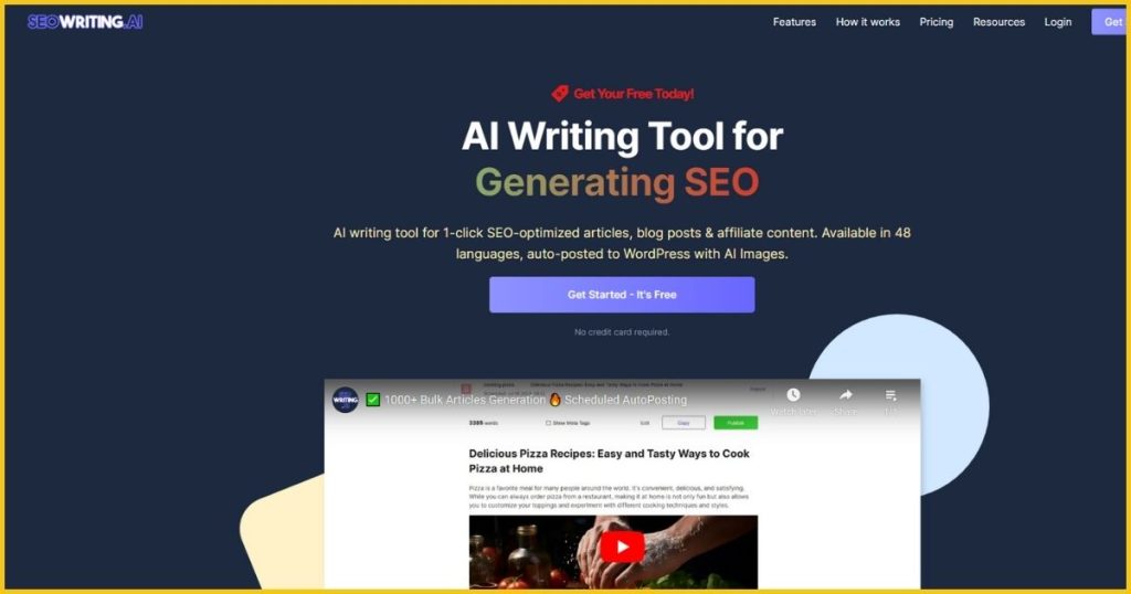 Best AI Tools That Will Make You Rich - SEOWriting AI: One-Click SEO-Optimized Content Creation